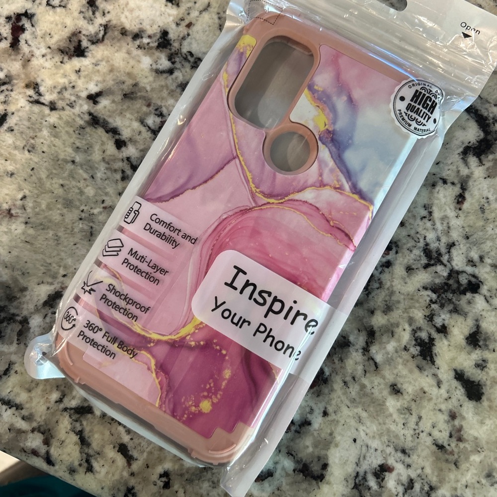 NWT Motorola Moto G Power (2022) phone case, dual layer, shockproof, 360 protect